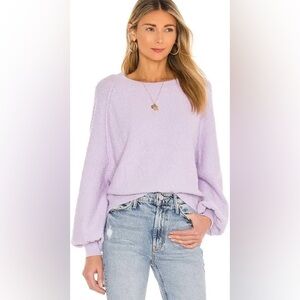 NWOT Free People Found My Friend Boucle Sweater in Lavender